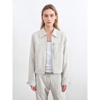 Minimal Strap Jacket Blazer [ICE GREY]