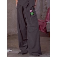 WOOL STRIPE TUCK TROERS WOOL STRIPE TUCK TROERS