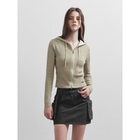 Hood Zip-up Cardigan [GREEN] VKSD-