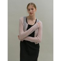 MOHAIR SHEER CARDIGAN [pink]