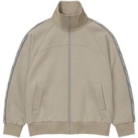 Embroidered Track Jacket [Warm Grey]