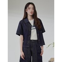 Raw Denim Short-sleeve Shirt Raw Denim Short-sleeve Shirt