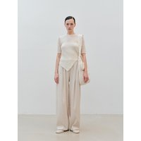 Unbalance Knit Vest WHITE Unbalance Knit Vest WHITE