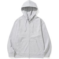 -WAY Semi-Overfit Sweat Hoodie Zip-up [GREY]