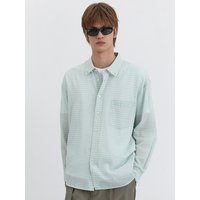 UNISEX CLASSIC CHECK OVERSHIRT SHIRT M [GREEN CHECK] UDSHBT