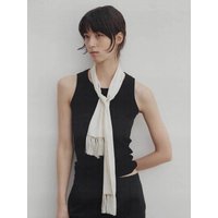 Elodie Cotton Tank Top [Black]