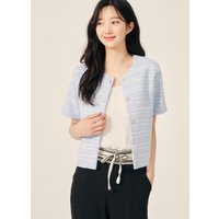 Tweed Ribbon Button Crop Blazer GPPJKT Tweed Ribbon Button Crop Blazer GPPJKT