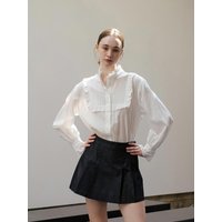 Ruffle Detail Cotton Shirt