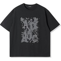 Men’s Basic Water Drop Artwork Short-Sleeve Shirt BLACK HBST
