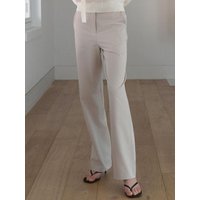 Daily Semi-Wide Trousers [Light Beige] OU