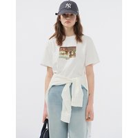 UNISEX CHILDHOOD PHOTO SHIRT [OFF WHITE POOL GREEN] UDTSBT