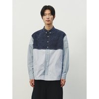 Stripe Panel Denim Shirt RKSASBUX Stripe Panel Denim Shirt RKSASBUX