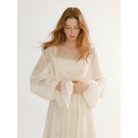 See-through Shimmery Open Cardigan See-through Shimmery Open Cardigan
