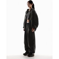 : CROSS STRING ONE TUCK SWEATPANTS [PIGMENT BLACK]