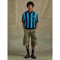 DEPOT CAMOUFLAGE CARGO SHORTS apam [KHAKI]