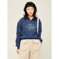 lotsyou Classic Polo Sweat Shirt [Navy]