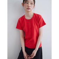 Henley Short Sleeve Shirt [RED]