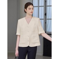 Minimal Single Blazer [Light Beige]