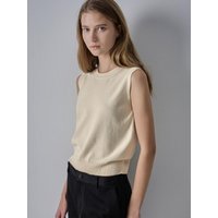 Cotton Sleeveless Knit Vest []