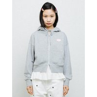 ESSENCIAL TWO WAY ZIP UP HOODIE [melange gray]