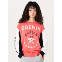 Crew Sponsorship Blocking Sweatshirt [RED] EZSTSRD