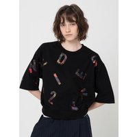 Logo Crop Short-Sleeve Sweatshirt EZSTSBK [Black]