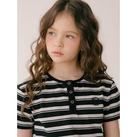 Henry Neck Short-Sleeve Shirt [Grey]