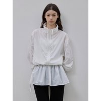 MULTI SOFT WIND JUMPER FRILL SET JACKET [WHITE]