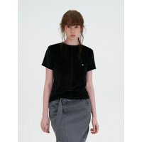 Velvet Logo shirt [Black]