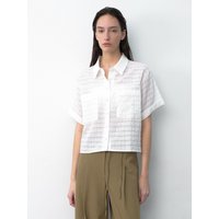 ESSENTIAL SEERSUCKER POCKET SHIRT blouse- ESSENTIAL SEERSUCKER POCKET SHIRT blouse-