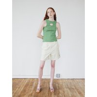 Embroidery Terry Shorts [Ivory]
