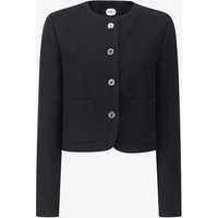Collarless Tweed Blazer [BK] LMSF