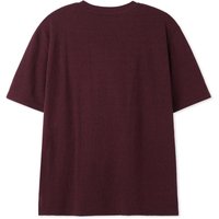 Waffle Henley Neck Short-Sleeve shirt [Wine]