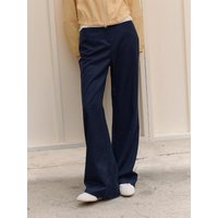 Multi Pinstripe Boot-cut Trousers CTB [Navy]