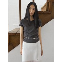 CURVED SLIM SHIRT [CHARCOAL]