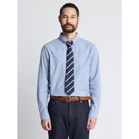 Compact Stretch Oxford Shirt Easy Fit [Blue]