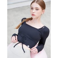 L.FLEX Rib Lace-up Long Sleeve Yoga Top [COLOR]