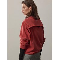 BACK HOLE LOGO EMBROIDERY SWEATSHIRTRED