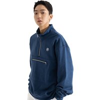 Heavyweight Cotton-Terry Half-Zip Sweatshirt Blue Heavyweight Cotton-Terry Half-Zip Sweatshirt Blue