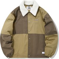 QT Color Block Coach Jacket Olive QT Color Block Coach Jacket Olive