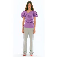 Curved Waistband Trousers Blue Curved Waistband Trousers Blue