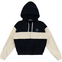 Color-Block Zip-Up Hoodie Navy Color-Block Zip-Up Hoodie Navy
