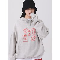 Teeth Hoodie _ Grey Teeth Hoodie _ Grey