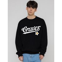 Baseball Logo Flower Smile Sweatshirt [color]