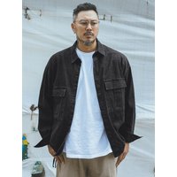 Master String Denim Shirt Jacket [Black Denim]