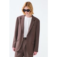 Over Fit Span Set-up Jacket [Brown]