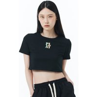 Cotton Logo Slim Cropped Shirt Cotton Logo Slim Cropped Shirt