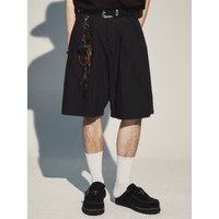Half Banding Bermuda Shorts _ Black Half Banding Bermuda Shorts _ Black