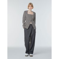 Mix Wool Blend Wide Leg Trousers Mix Wool Blend Wide Leg Trousers