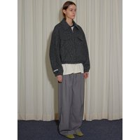 Tweed Check Bomber Jacket
